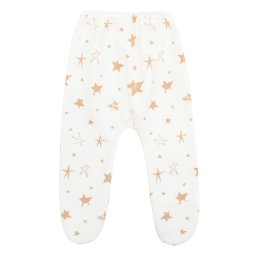 Ползунки детские начес 622-533 Молочный Большие звездочки