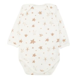 Боді дитячий начіс 6250-533 Молочний Великі зірочки 