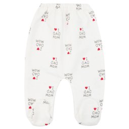 Ползунки детские начес 623-533 Молочный Love mom dad