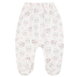 Ползунки для девочки начес 623-533 Молочный Кошечка