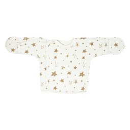 Сорочечка дитяча начіс 607-533 Молочний Великі зірочки