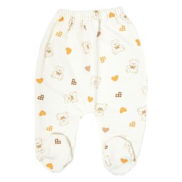Повзунки дитячі начіс 623-533 Молочний Сердечки