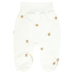 Повзунки дитячі начіс 6148-533 Молочний Лапки