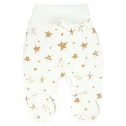 Повзунки дитячі начіс 6148-533 Молочний Великі зірочки