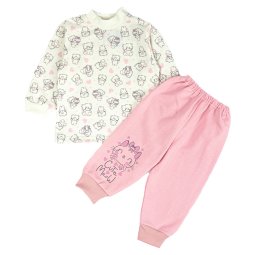 Костюм дитячий начіс 7220-533 Молочний Киця