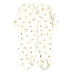 Человечек детский начес 707-533 Молочный Сердечки