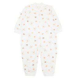 Комбінезон дитячий начіс 706-533 Молочний Сердечки 