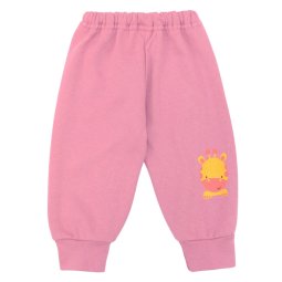 Штанишки для девочки начес 7134-042 Пыльная роза Жираф