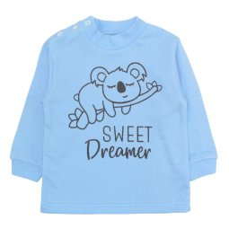 Водолазка для мальчика начес 409-042 Голубой Коала