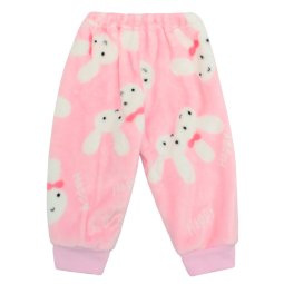 Штанці ясельні для дівчинки махра 714-573 Рожевий Зайчики 