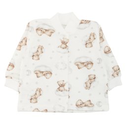 Кофта детская начес 661-533 Молочный Мишки