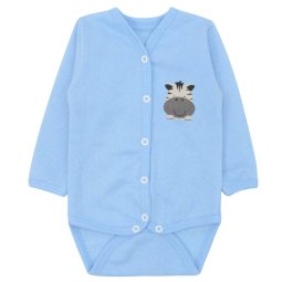 Боді для хлопчика начіс 6139-042 Блакитний Зебра 