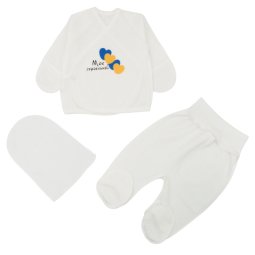 Комплект дитячий начіс 6212-042 Молочний Моє серденько 