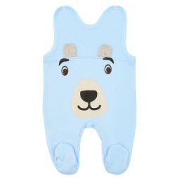 Повзунки для хлопчика начіс 6242-042 Блакитний Ведмедик 