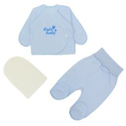 Комплект для хлопчика начіс 6212-042 Блакитний Cute baby 