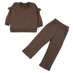 Костюм для девочки двухнитка 4319-362 Мокко