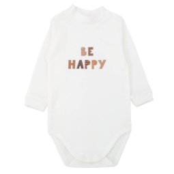 Боди детский начес 6237-042 Молочный Be Happy