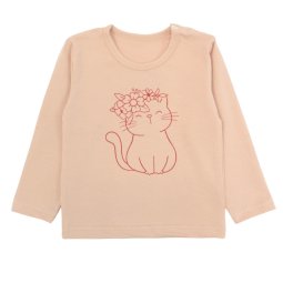 Реглан дитячий стрейч-кулір 4310-452 Пудра Киця 