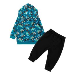 Костюм для мальчика двухнитка 7211-363 Изумрудный Машинки