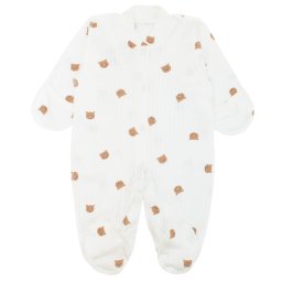 Человечек детский интерлок 745-793 Молочный Мордочка мишки