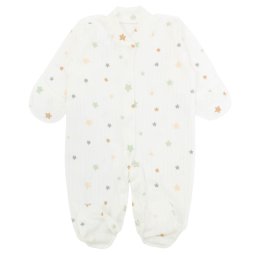 Человечек детский интерлок 745-793 Молочный Звездочки