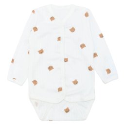 Боди детский интерлок 614-793 Молочный Мордочка мишки