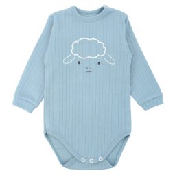 Боди для мальчика интерлок 6292-792 Синий Барашек