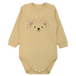 Боди детский интерлок 6292-792 Бежевый Ежик