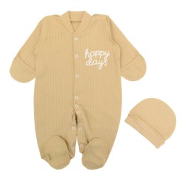 Человечек детский интерлок 7246-792 Бежевый Happy days