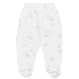 Повзунки для дівчинки інтерлок 623-793 Молочний Полуничка 