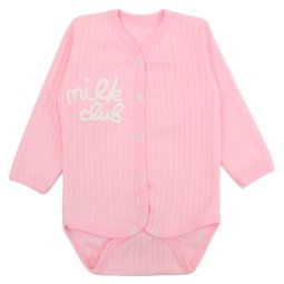 Боди для девочки интерлок 6139-792 Розовый Milk club