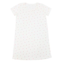Ночная сорочка для девочки интерлок жаккард 366-893 Молочный Горошек