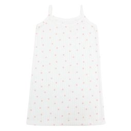 Ночная сорочка для девочки интерлок жаккард 373-893 Молочный Горошек