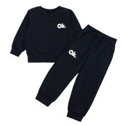 Спортивний костюм дитячий двонитка 4329-362 Темно-синій Ok 