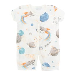 Песочник для мальчика муслин 7251-863 Молочный Космос