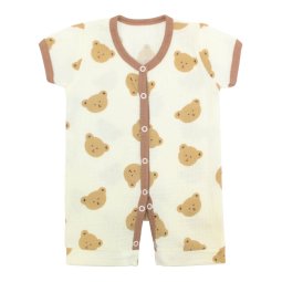 Пісочник дитячий муслін 7251-863 Кремовий Мордочка ведмедика