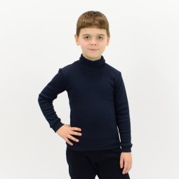 Водолазка дитяча рубчик 404-172 Темно-синій