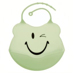 Фартух нагрудний з кишенею Ф933 Оливковий Смайлик