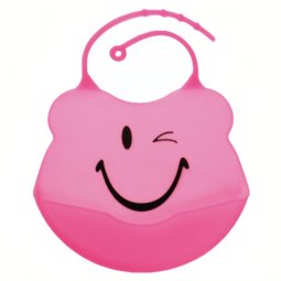 Фартук нагрудний с карманом Ф933 Малиновый Смайлик