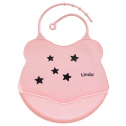 Фартух нагрудний з кишенею Ф933 Рожевий Зірки 