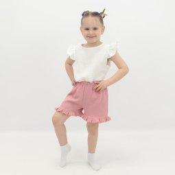 Комплект для девочки муслин 2329-862 Молочный