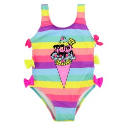 Купальник для девочки ВН1064 Фиолетовая Полоска