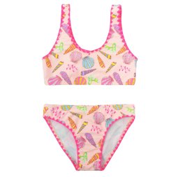 Купальник для дівчинки ВН865 Персиковий 