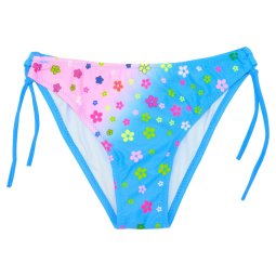 Плавки для девочки 1504 Голубой Цветочки