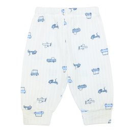Штанишки для мальчика интерлок жаккард 714-893 Молочный Машинки