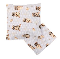 Комплект постільної білизни дитячий ситець 901-283 Сірий Зайчики 