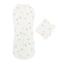 Комплект (кокон) дитячий інтерлок 7179-793 Молочний Зайчики 
