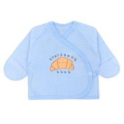 Сорочечка для хлопчика муслін 6307-862 Блакитний Croissant Club 