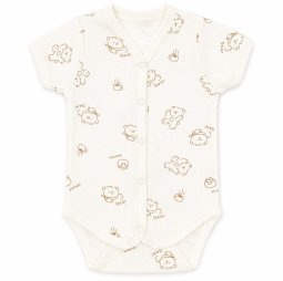 Боди детский интерлок рапорт 615-793 Молочный Bear