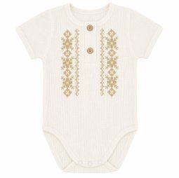 Боди детский интерлок вафелька 6311-812 Молочный